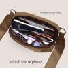 imageODODOS Crossbody Bag with Adjustable Strap Small Shoulder Pouch for Workout Running Traveling HikingBrown