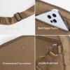 imageODODOS Crossbody Bag with Adjustable Strap Small Shoulder Pouch for Workout Running Traveling HikingCaramel
