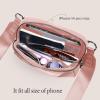 imageODODOS Crossbody Bag with Adjustable Strap Small Shoulder Pouch for Workout Running Traveling HikingLight Pink