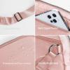 imageODODOS Crossbody Bag with Adjustable Strap Small Shoulder Pouch for Workout Running Traveling HikingLight Pink