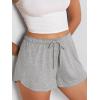 imageODODOS Modal Soft Lounge Shorts for Women Drawstring High Waist Casual Sleepwear Lightweight Cozy Pajama BottomHeather Grey Washed