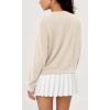 imageODODOS Modal Soft Raglan Long Sleeves Sweatshirts for Women Oversized Crew Neck Pullover TopsIvory
