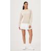 imageODODOS Modal Soft Raglan Long Sleeves Sweatshirts for Women Oversized Crew Neck Pullover TopsIvory