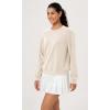 imageODODOS Modal Soft Raglan Long Sleeves Sweatshirts for Women Oversized Crew Neck Pullover TopsIvory