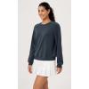 imageODODOS Modal Soft Raglan Long Sleeves Sweatshirts for Women Oversized Crew Neck Pullover TopsNavy