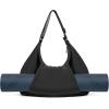 imageODODOS Multifunctional Tote Bag with Yoga Mat Pocket Adjustable Strap Crossbody Shoulder Bag for Gym Travel OutdoorBlack