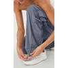 imageODODOS Stretch Woven Relaxed Cargo Pants for Women Cinchable Hems Lightweight Casual Sweatpants with PocketsBlue