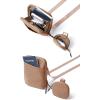 imageODODOS Unisex Crossbody Bag with Removable Small Pouch Adjustable Belt Bag for Cell Phone Travel Workout Running HikingBrown