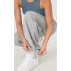 imageODODOS Womens Fleece Lined Wide Leg Jogger Pants with Pockets MidRise Relaxed PullOn SweatpantsHeather Grey