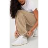 imageODODOS Womens Fleece Lined Wide Leg Jogger Pants with Pockets MidRise Relaxed PullOn SweatpantsKhaki