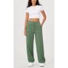 imageODODOS Womens Fleece Lined Wide Leg Jogger Pants with Pockets MidRise Relaxed PullOn SweatpantsMedium Olive