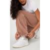 imageODODOS Womens Fleece Lined Wide Leg Jogger Pants with Pockets MidRise Relaxed PullOn SweatpantsMuted Clay