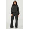 imageODODOS Womens Modal Soft Mini Flared Pants with Pockets High Waist PullOn Casual Lounge Pants2931quot InseamBlack
