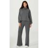 imageODODOS Womens Modal Soft Mini Flared Pants with Pockets High Waist PullOn Casual Lounge Pants2931quot InseamCharcoal