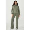 imageODODOS Womens Modal Soft Mini Flared Pants with Pockets High Waist PullOn Casual Lounge Pants2931quot InseamDark Sage