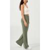 imageODODOS Womens Modal Soft Mini Flared Pants with Pockets High Waist PullOn Casual Lounge Pants2931quot InseamDark Sage