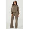 imageODODOS Womens Modal Soft Mini Flared Pants with Pockets High Waist PullOn Casual Lounge Pants2931quot InseamEspresso