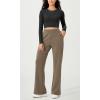 imageODODOS Womens Modal Soft Mini Flared Pants with Pockets High Waist PullOn Casual Lounge Pants2931quot InseamEspresso