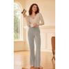 imageODODOS Womens Modal Soft Mini Flared Pants with Pockets High Waist PullOn Casual Lounge Pants2931quot InseamKhaki