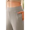 imageODODOS Womens Modal Soft Mini Flared Pants with Pockets High Waist PullOn Casual Lounge Pants2931quot InseamKhaki