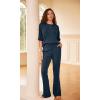 imageODODOS Womens Modal Soft Mini Flared Pants with Pockets High Waist PullOn Casual Lounge Pants2931quot InseamNavy