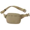 imageODODOS 2L Belt Bag for Women Men Crossbody Fanny Packs with Adjustable Strap Waist Pouch for Workout Hiking Running Travel BeigeField