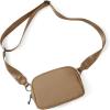 imageODODOS Crossbody Bag with Adjustable Strap Small Shoulder Pouch for Workout Running Traveling HikingBrown