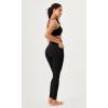 imageODODOS Buttery Soft Cross Waist Leggings with Pockets for Women ODCLOUD 25quot  28quot Crossover Lounge Yoga PantsBlack