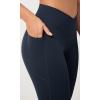 imageODODOS Buttery Soft Cross Waist Leggings with Pockets for Women ODCLOUD 25quot  28quot Crossover Lounge Yoga PantsDeep Navy