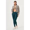 imageODODOS Buttery Soft Cross Waist Leggings with Pockets for Women ODCLOUD 25quot  28quot Crossover Lounge Yoga PantsForest Teal