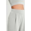 imageODODOS Modal Soft Wide Leg Cropped Pants for Women High Waist Casual Relaxed Pants with Pockets25 InseamFrosted Mint