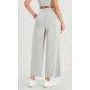 imageODODOS Modal Soft Wide Leg Cropped Pants for Women High Waist Casual Relaxed Pants with Pockets25 InseamFrosted Mint