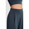 imageODODOS Modal Soft Wide Leg Cropped Pants for Women High Waist Casual Relaxed Pants with Pockets25 InseamNavy