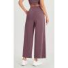 imageODODOS Modal Soft Wide Leg Cropped Pants for Women High Waist Casual Relaxed Pants with Pockets25 InseamTulipwood