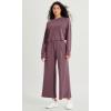 imageODODOS Modal Soft Wide Leg Cropped Pants for Women High Waist Casual Relaxed Pants with Pockets25 InseamTulipwood