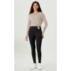 imageODODOS ODLEX High Waist 78 Length Workout Leggings for Women 25quot28quot Tummy Control Athletic Running LeggingsBlack