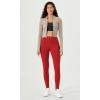 imageODODOS ODLEX High Waist 78 Length Workout Leggings for Women 25quot28quot Tummy Control Athletic Running LeggingsRed