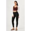 imageODODOS Womens Buttery Soft Cross Waist Leggings ODCLOUD 25quot  28quot Crossover Lounge Yoga PantsBlack
