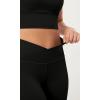 imageODODOS Womens Buttery Soft Cross Waist Leggings ODCLOUD 25quot  28quot Crossover Lounge Yoga PantsBlack