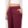 imageODODOS Womens Jogger Sweatpants Cotton French Terry High Waist Casual Lounge Pants with PocketsBurgundy