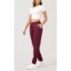 imageODODOS Womens Jogger Sweatpants Cotton French Terry High Waist Casual Lounge Pants with PocketsBurgundy