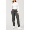 imageODODOS Womens Jogger Sweatpants Cotton French Terry High Waist Casual Lounge Pants with PocketsCharcoal