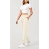 imageODODOS Womens Jogger Sweatpants Cotton French Terry High Waist Casual Lounge Pants with PocketsCream