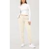 imageODODOS Womens Jogger Sweatpants Cotton French Terry High Waist Casual Lounge Pants with PocketsCream