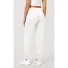 imageODODOS Womens Jogger Sweatpants Cotton French Terry High Waist Casual Lounge Pants with PocketsWhite
