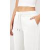 imageODODOS Womens Jogger Sweatpants Cotton French Terry High Waist Casual Lounge Pants with PocketsWhite