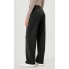 imageODODOS Womens Modal Soft Classic Pants Mid Rise PullOn Lounge Casual Work Pants with PocketsBlack