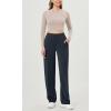 imageODODOS Womens Modal Soft Classic Pants Mid Rise PullOn Lounge Casual Work Pants with PocketsNavy