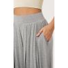 imageODODOS Womens Wide Leg Pants with Pockets Lightweight Loose Draped Casual Palazzo Lounge Pajama Harem PantsHeather Gray