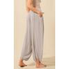 imageODODOS Womens Wide Leg Pants with Pockets Lightweight Loose Draped Casual Palazzo Lounge Pajama Harem PantsLight Beige